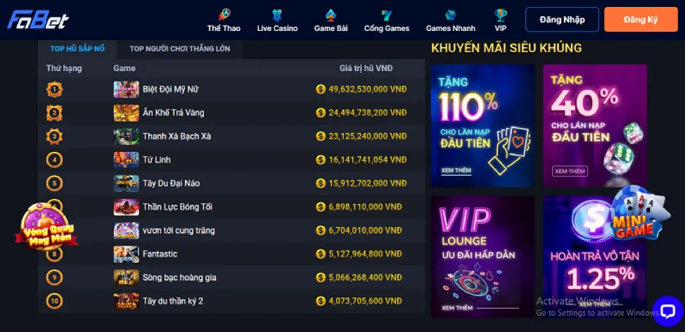 Tỷ lệ trả thưởng cao hoangkim888 nhà cái